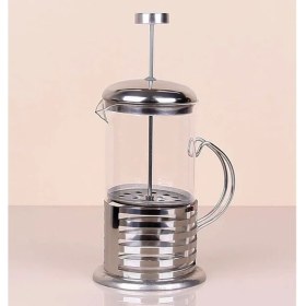 Resim Çelik Kulplu Cam French Press - 350 ml 
