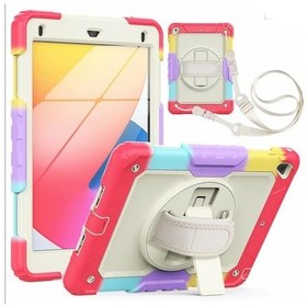 Resim Apple Uyumlu iPad Air 2 9.7" Kılıf Renkli Strap Zırh Case A1566 A1567 