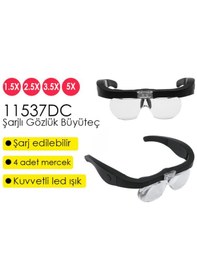 Resim Texta 11537dc Şarj Edilebilir Ledli Gözlük Büyüteç 