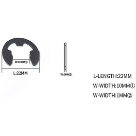 Resim Fortunelane Karbon Çelik E-klip Seti 2-12 Mm, 260 Adet, Dayanıklı Saklama Kutusuyla 