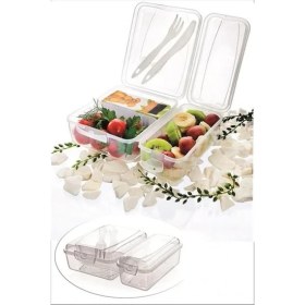 Resim Ankaverse® Ergonomik Çatal Bıçaklı Pratik Yoğurt Kabı 