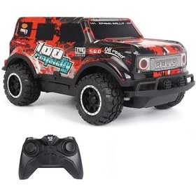 Resim Full Fonksiyon Led Işıklı Gövde 1:24 Off Road Şarjlı Uzaktan Kumandalı Yarış Arabası - Kırmızı 