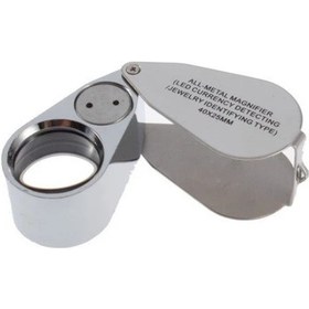 Resim Özel Kutulu Metal Işıklı Lup Büyüteç 40X25 