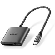 Resim Ugreen Type-C To Sd Micro Sd Tf Usb Kart Okuyucu Adaptör Ugreen