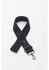 Resim Siyah Desen Ayarlanabilir Çanta Askısı Siyah 