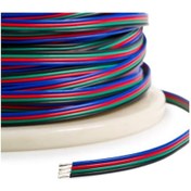 Resim 4 x 0.22 Kalaylı %100 Bakır Rgb 4'lü Şerit Led Kablosu 1 M 