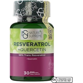 Resim Natures Supreme Resveratrol + Quercetin 30 Kapsül Aromasız 