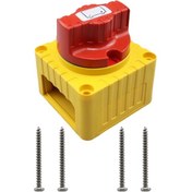 Resim Cp-4342 Yat Rv Tek Devreli Yüksek Akım Düğmeli Güç Kapatma Anahtarı Sarı 