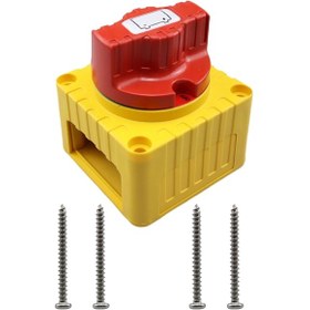 Resim Cp-4342 Yat Rv Tek Devreli Yüksek Akım Düğmeli Güç Kapatma Anahtarı Sarı 