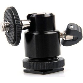 Resim Ayex Tripod Monopod ve Hot Shoe İçin Mini Kafa Mini Ball Head 