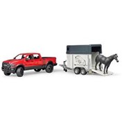 Resim Bruder Ram 2500 Pickup ve Atıyla Beraber Nakil Römorku 