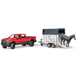 Resim Bruder Ram 2500 Pickup ve Atıyla Beraber Nakil Römorku 