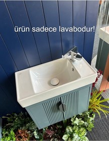 Resim Turkuaz Seramik Cerastyle Sharp 60 x 30 CM Etajer Uyumlu Lavabo 