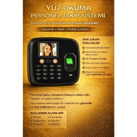 Resim Linas Wifi Kartlı okuyucu Yüz Okuma-Parmak izi Personel Takip Cihazı-Web giriş Çıkış Yazılımı(10 kart dahil) 