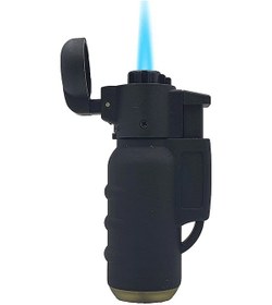 Resim Turbo 1300 C Profesyonel Pürmüz Alev Çakmak Siyah 