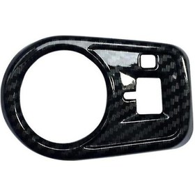 Resim Suofeng Mg Zs 2017-2020 Karbon Fiber Far Anahtarı Kapak - Abs Malzeme, Yapışkanlı, Çizilmeye Dayanıklı 