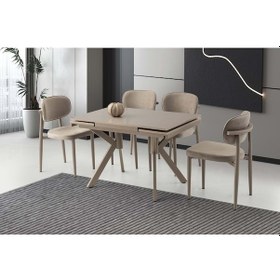 Resim Mobilgen Sadece Masa Cappicino 110+60 Petra Açılabilir Masa Cappucino 