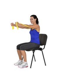 Resim Yoga & Pilates Egzersiz Bandı Sarı Renk 1 Metre 