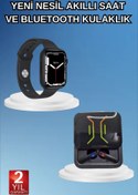 Resim ASTRALTECH Bluetooth Bağlantılı Kablosuz Kulaklık ve Yeni Nesil Akıllı Saat 5.0 Bluetooth 