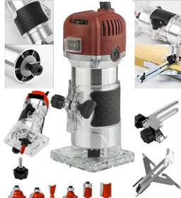 Resim Saatistan Profesyonel 5900W Formika Traşlama Freze Makinası ve Uçları, 6mm Pens, Garantili 