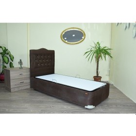 Resim Bengimobilya Baza-Başlık Tay Tüyü Kahverengi Silin Kumaş Model Dolgun Kapitone (302654139) 