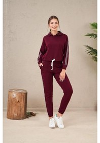 Resim Pjs 23574 Kapüşonlu Kadın Eşofman Takım 001 