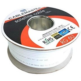 Resim Cablemaster RG6U4 100 Metre 64 Tel Anten Kablosu 
