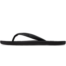 Resim Crocs Flip 210089-001 Unisex Logolu Parmak Arası Çizgili Rahat Destekleyici Tabanlı Terlik 