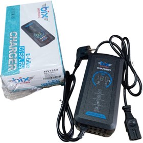 Resim Bix Ebike 48v12.14 Şarj Aleti Devre Kesicili Dijital Göstergeli 4 Akülü 14 Amperler İcin 