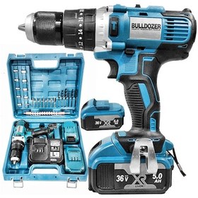 Resim Bulldozer BPT-CD365 36V 5 Ah Darbeli 13 MM Çift Akülü Şarjlı Vidalama Matkap 