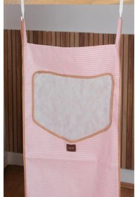 Resim Lüx Kapı Arkası Kirli Çamaşır Sepeti I Temiz Çamaşır Sepet Pembe 