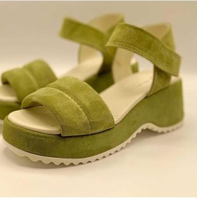 Resim Hera Yeşil Süet Dolgu Topuk Sandalet Yesil 