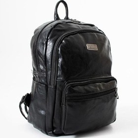 Resim Yıkama Suni Deri Kadın Sırt Çantası Vegan Deri Bayan Sırt Çantası 30 20 Cm Yumuşak Doku Çok Cepli Siyah 