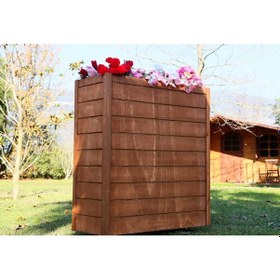 Resim “Mandu” Maxi Boy Dekoratif Ahşap Saksı 
