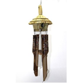 Resim Hasır Kuş Yuvalı Bambu Çan 3dıarta-13 