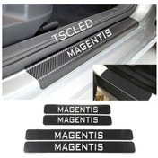 Resim Kia Magentis Karbon Kapı Eşiği Koruma Sticker (4 Adet) 