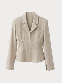 Resim Nelli Studio Keten Tailored Blazer Ceket 