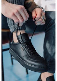 Resim Knack Günlük Ayakkabı 666 Siyah Siyah Taban taba 