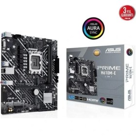 Resim Asus Prıme H610M-E-CSM Ddr5 Hdmı-Dp Pcıe 4.0 1700P Matx Kurumsal Anakart 