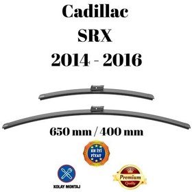 Resim Cadillac Srx 2014 2015 2016 Uyumlu Ön Cam Muz Tipi Silecek Süpürgesi Seti 650/400mm Silbak 