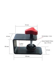 Resim EYM 2 Adet Hands Çekmece Yüzü Bağlama Montaj Aparatı Metal 