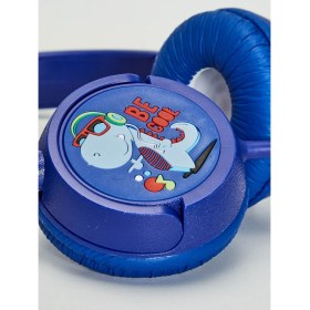 Resim Urban Sound Dino Çocuk Kulaklığı Kablolu Kulaküstü Modeli Gürültü Önleme Özelliği ile Lacivert Renk 