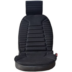 Resim Oto Koltuk Minderi Siyah Ön 2'Li Set. Kaydırmaz Ped 