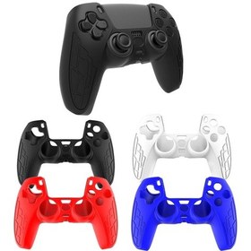 Resim Ps5 Gamepad Silikon Kılıf İçin Kaymaz Doku Kalınlaşmış Koruyucu Kapak Mavi 