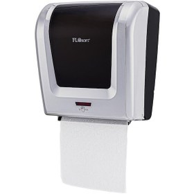 Resim Flosoft Fotoselli Sensörlü Krom Kağıt Havlu Verici 21 Cm F120 Beyaz - Siyah 