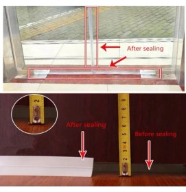 Resim Tuuverse Kapı Pencere Rüzgar Kesici Şerit Bant 3 Metre Toz Haşere Geçirmez 