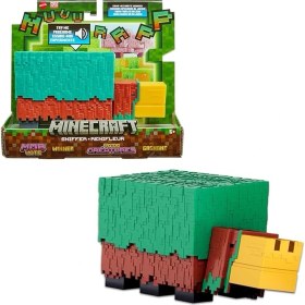 Resim Misda Store Minecraft Sniffer Aksiyon Figürü, Oyuna Doğru Sesler ve Pikselli Tasarımlı 3,25 Inç Ölçekli 