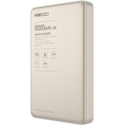 Resim Recci RPB-W36 Ultra İnce PD 20W Hızlı Şarj Özellikli Wireless Powerbank 15W 10000mAh Gold 