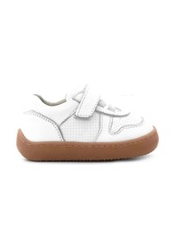 Resim Rakerplus Bob Hakiki Deri Beyaz Barefoot Cırtlı Lastikli Bebek Sneaker Ayakkabı Beyaz 