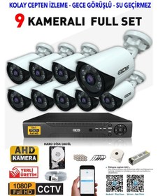 Resim Ids - 9 Kameralı 1080P Fullhd 5Mp Sony Lensli Kamera Seti - 2020 